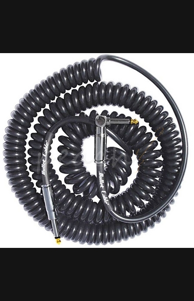 Bullet Cable 30ft Curly Cable BC-25CCSA Black