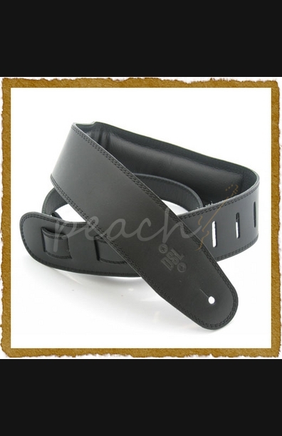 DSL GEG25-15-1 Genuine Leather 2.5 inch -Black/Black-