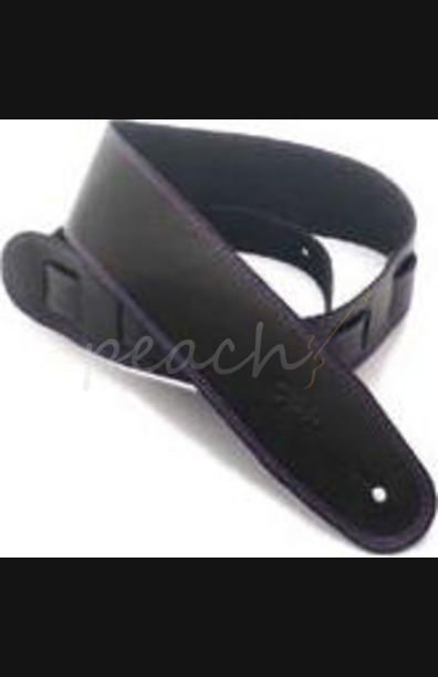 DSL SGE25-15-9 Leather 2.5" Black with Purple Stitching