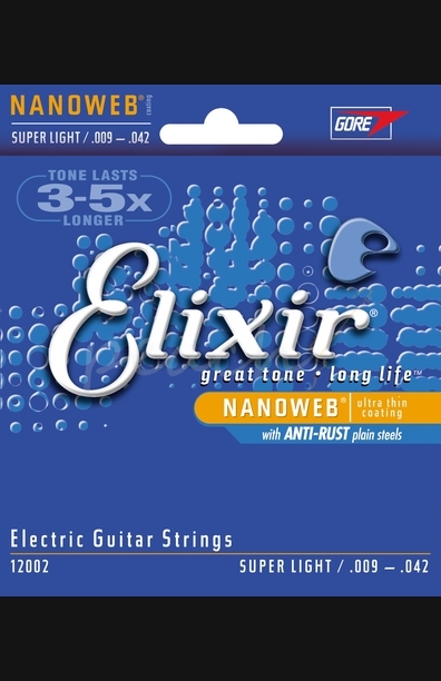 Elixir Electric Guitar Strings 09 to 42  3 Pack